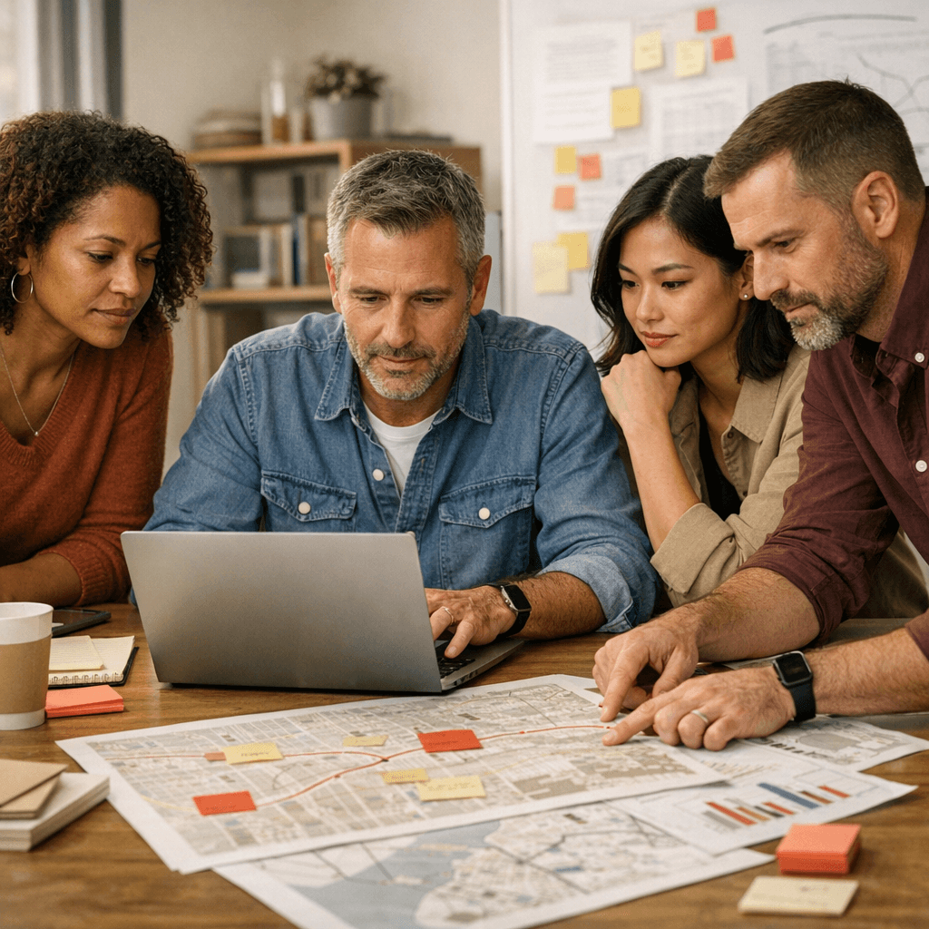 TOP Sprint case study image showing a collaborative civic AI planning session